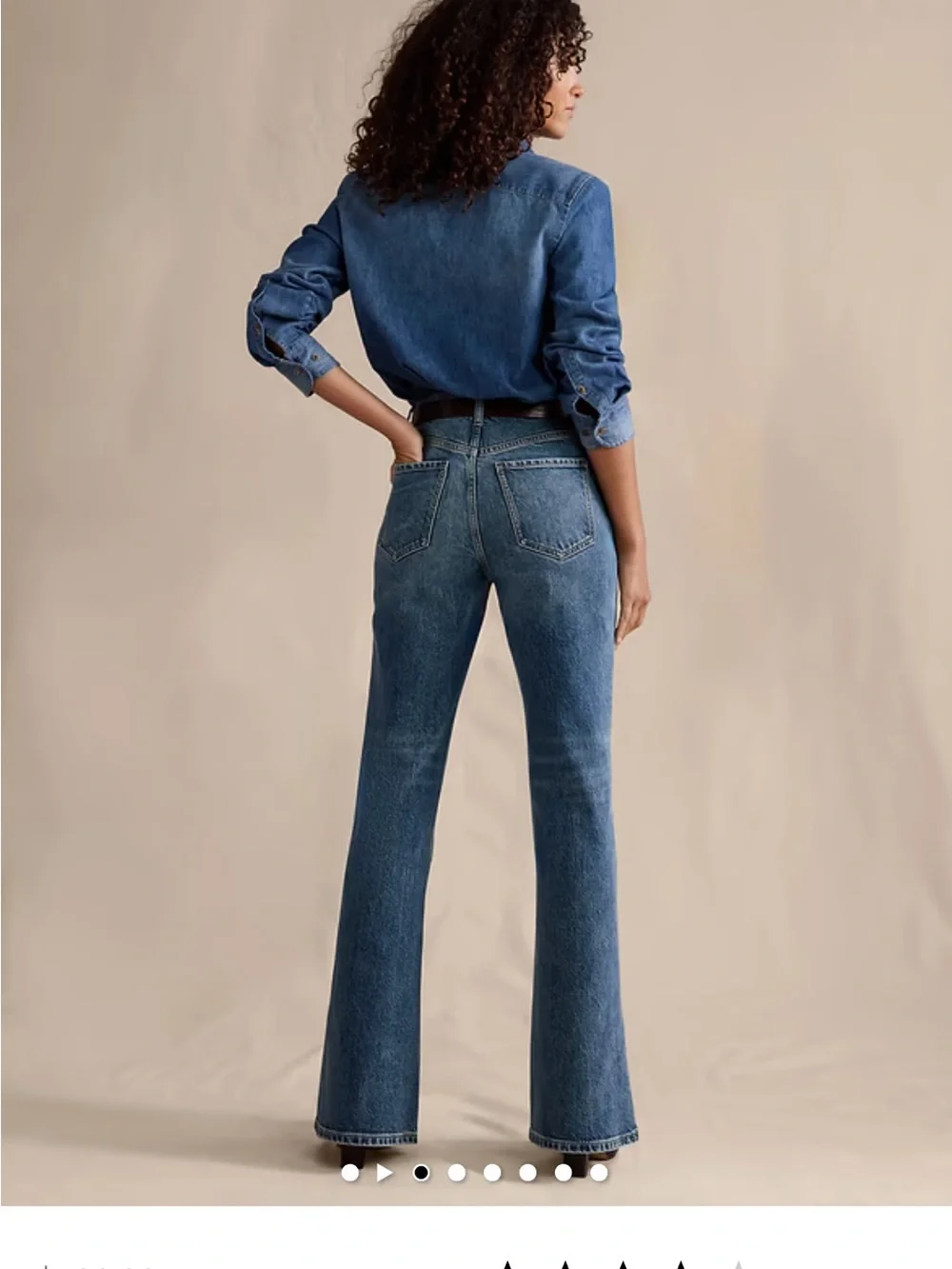 Banana Republic Women's Wide-Leg Jeans in Blue Denim